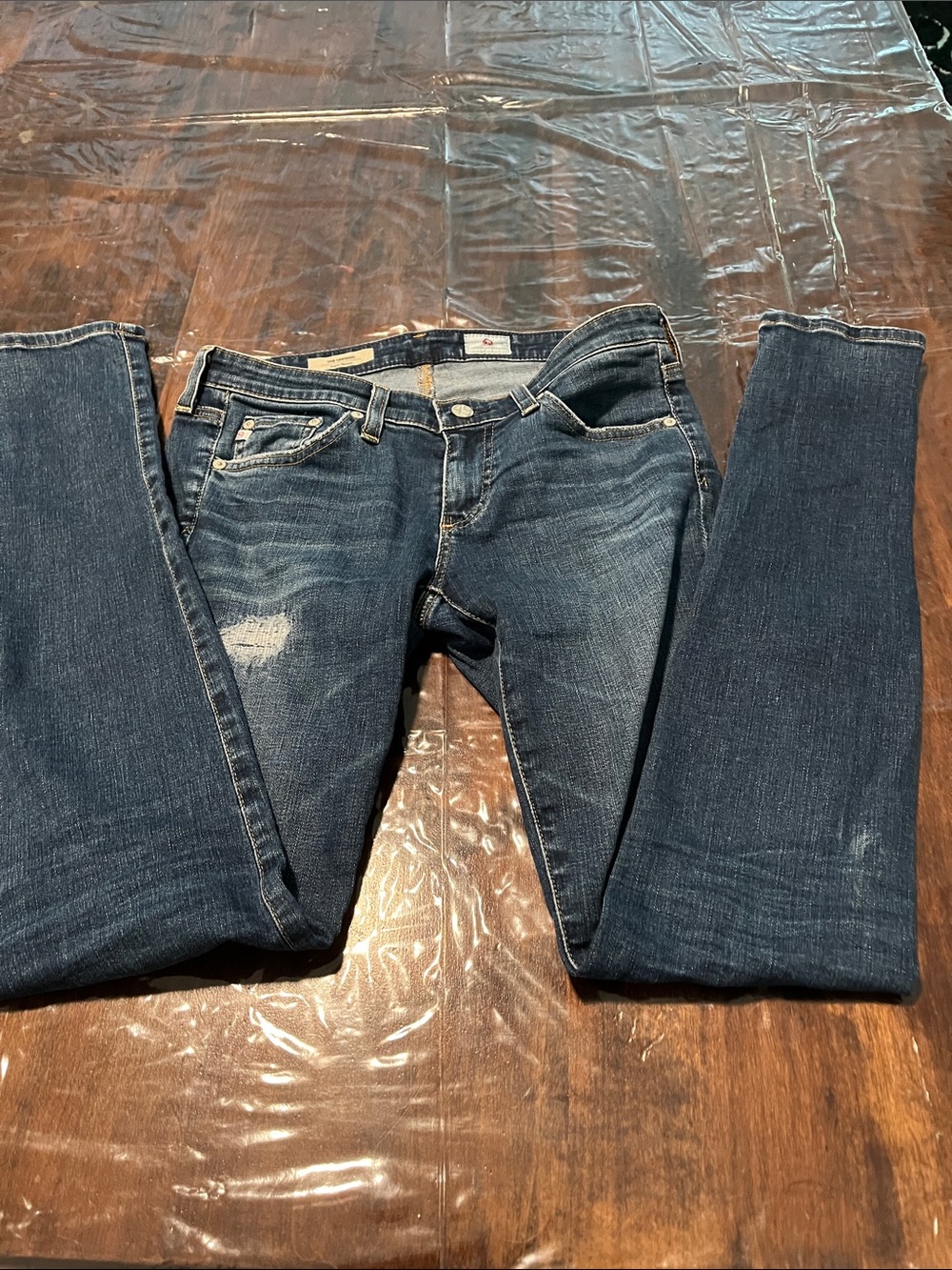 Ag Adriano Goldschmied Dark Blue Skinny Jeans - Picture 13 of 16
